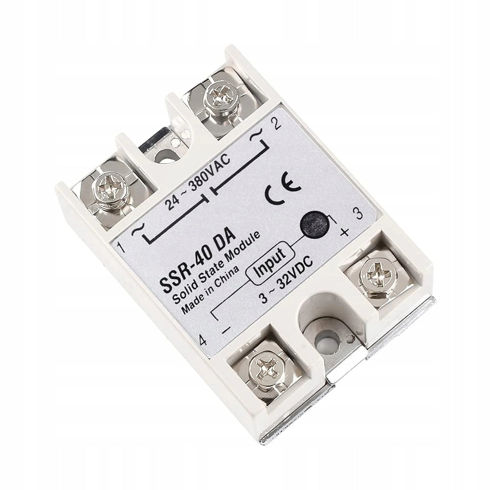 Relè a Stato Solido SSR-40 DA 40A 24-380VAC LED – Alta Capacità di Carico, Isolamento Fotoelettrico