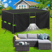 Ottomana in tessuto 420D Oxford - 200x90x75 cm
