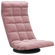 Sedia da Pavimento Girevole Rosa in Velluto CFW3607902