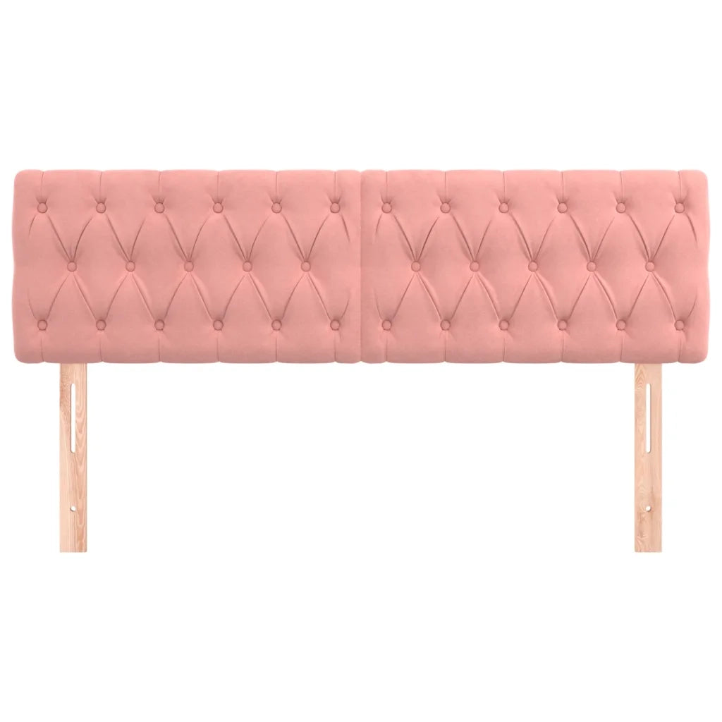 Testiera | Testata Rosa 160x7x78/88 cm in Velluto