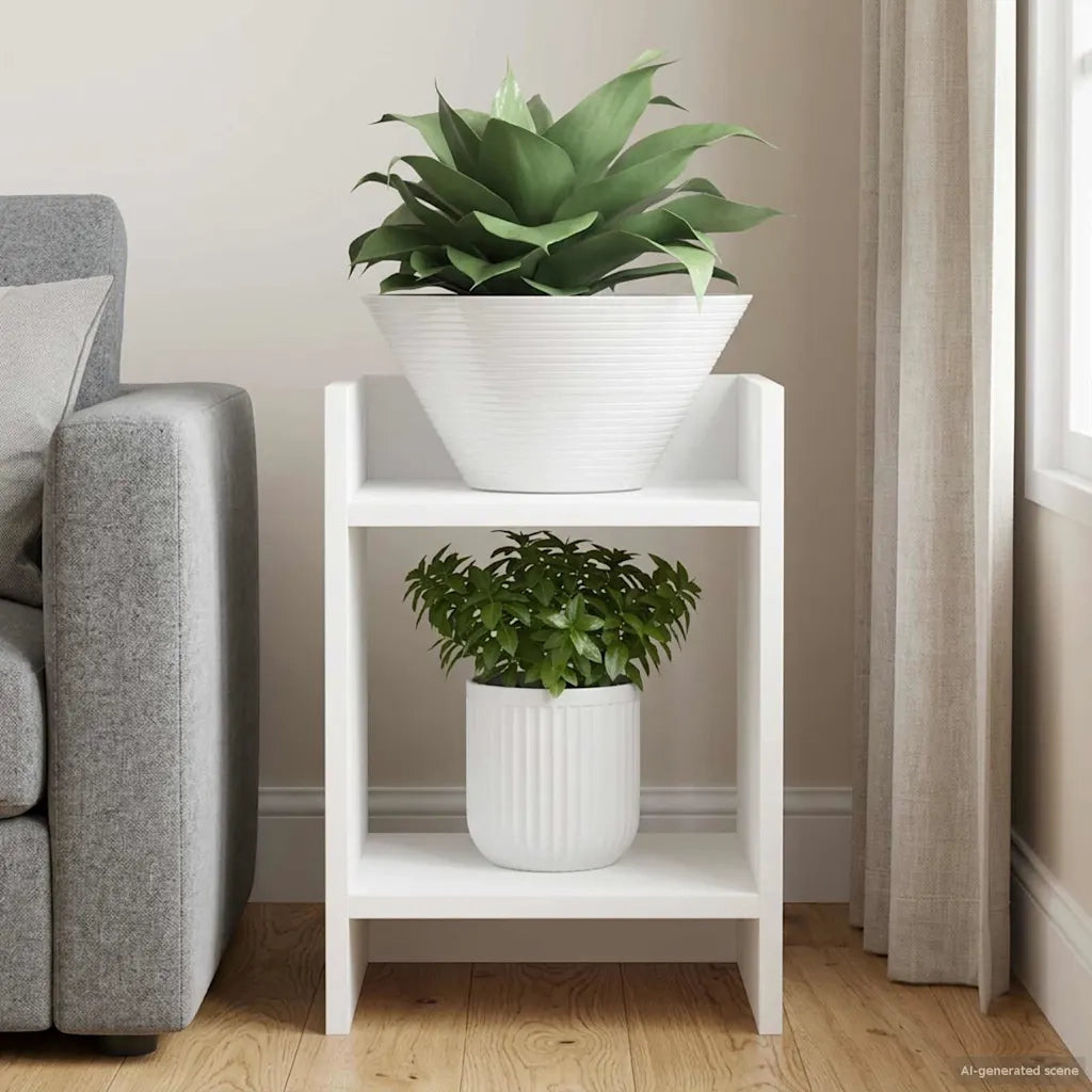 Supporto per piante | Sostegno per piante Bianco 30 x 30 x 40 cm Legno ingegnerizzato