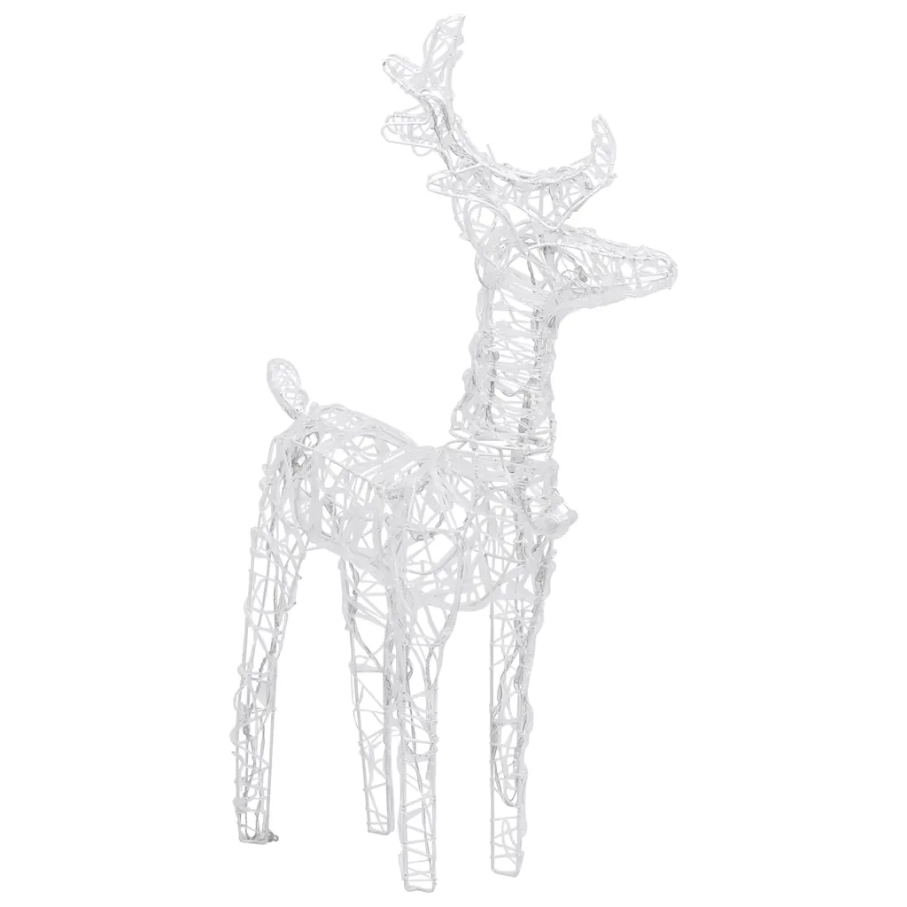 Decorazione Natalizia Renne e Slitta 280x28x55 cm in Acrilico 328524
