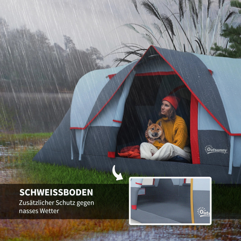 Tenda da campeggio 5-6 persone ¨C zephmum ¨C grigio chiaro