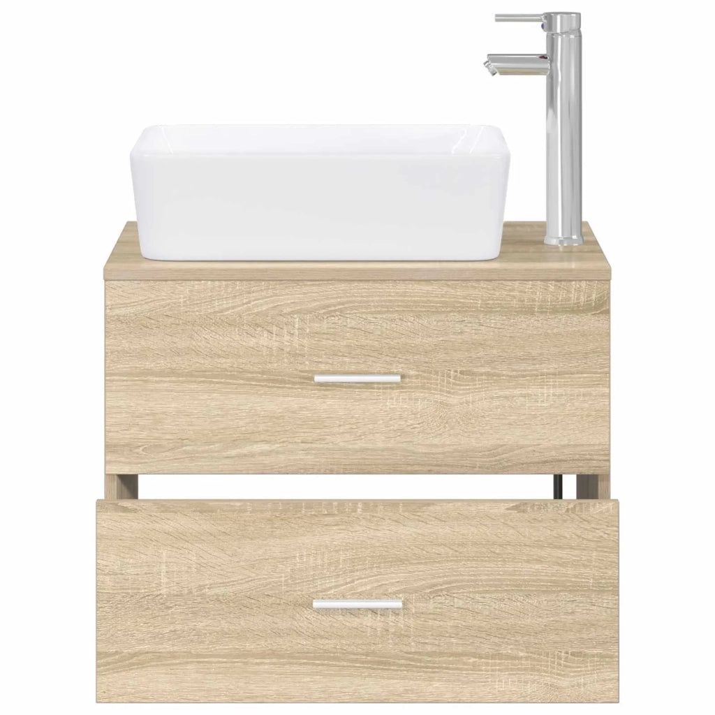 Set di mobili per il bagno Rovere Sonoma Legno ingegnerizzato 3404392