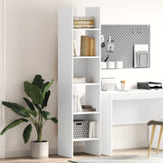 Libreria-Scaffale per Libri-Mobile di Stoccaggio Bianca 40x35x180 cm in Legno Multistrato 718659