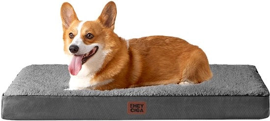 Letto per cani ortopedico per cani di taglia media 89x58x9cm, lavabile, cuscino per cani morbido, materasso per cani per divano, grigio