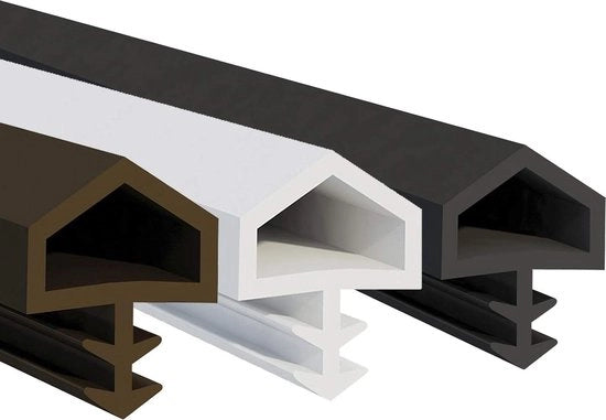 Afdichting per tecnica di gomma 10 metri marrone - larghezza della sporgenza 12 mm - larghezza della scanalatura 4 mm - nastro di afdichtaggio per porte interne afdichtaggio per infissi