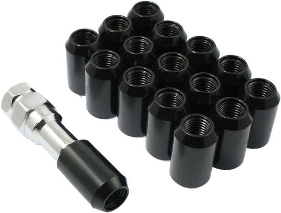 Blocco di sicurezza per ruote con 16 pezzi, moreschi M12X1.5mm a chiusura a chiave hexagonale, anticopia e anti furto.