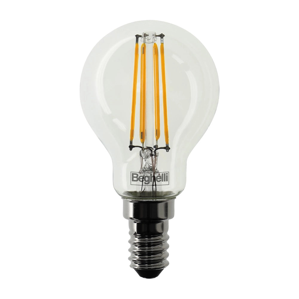 Beghelli LAMPADA LED DIMMERABILE SFERA E14 4W 2700K 470LM Z