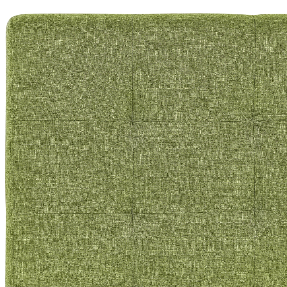Letto ad acqua in poliestere verde 180 x 200 cm testiera imbottita camera da letto stile moderno