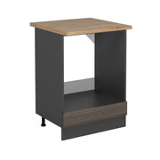 Vicco Mobile per forno da incasso Grigio nobile 60 cm , PL Rovere