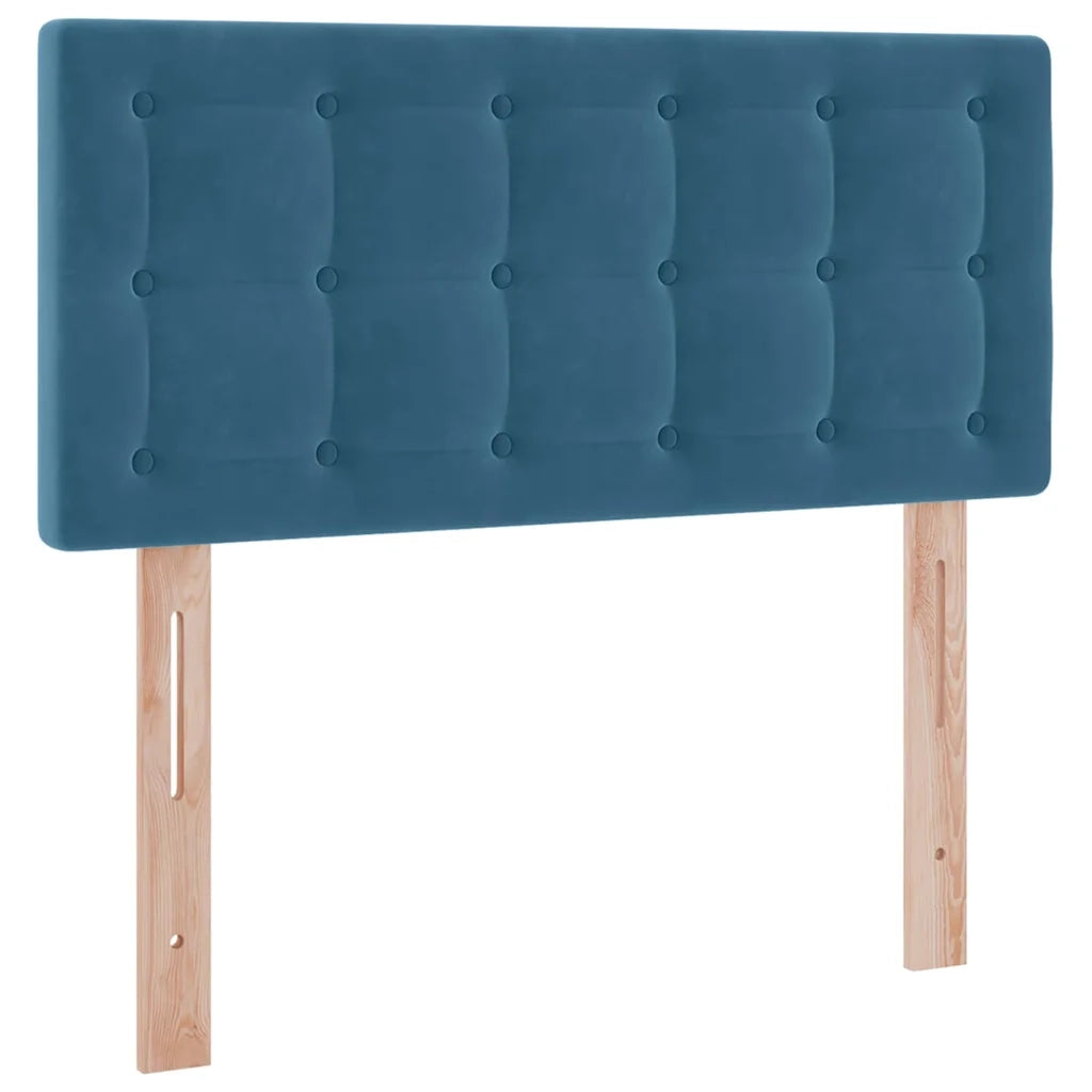 Letto con Contenitore Blu Scuro 90 x 200 cm Velluto