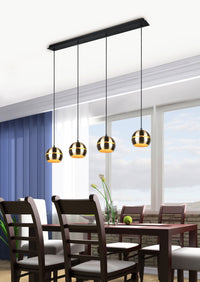 Lampada a Sospensione da Interno  E14 in Metallo Ottone Satinato