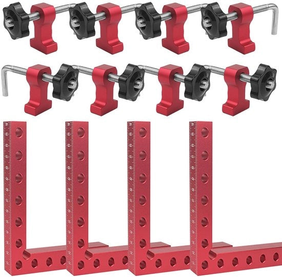 Blocco di Angolo 90° - 140mm - Blocchi Regolabili - Resistente alla Corrosione - Installazione Facile - Unione di Angolo