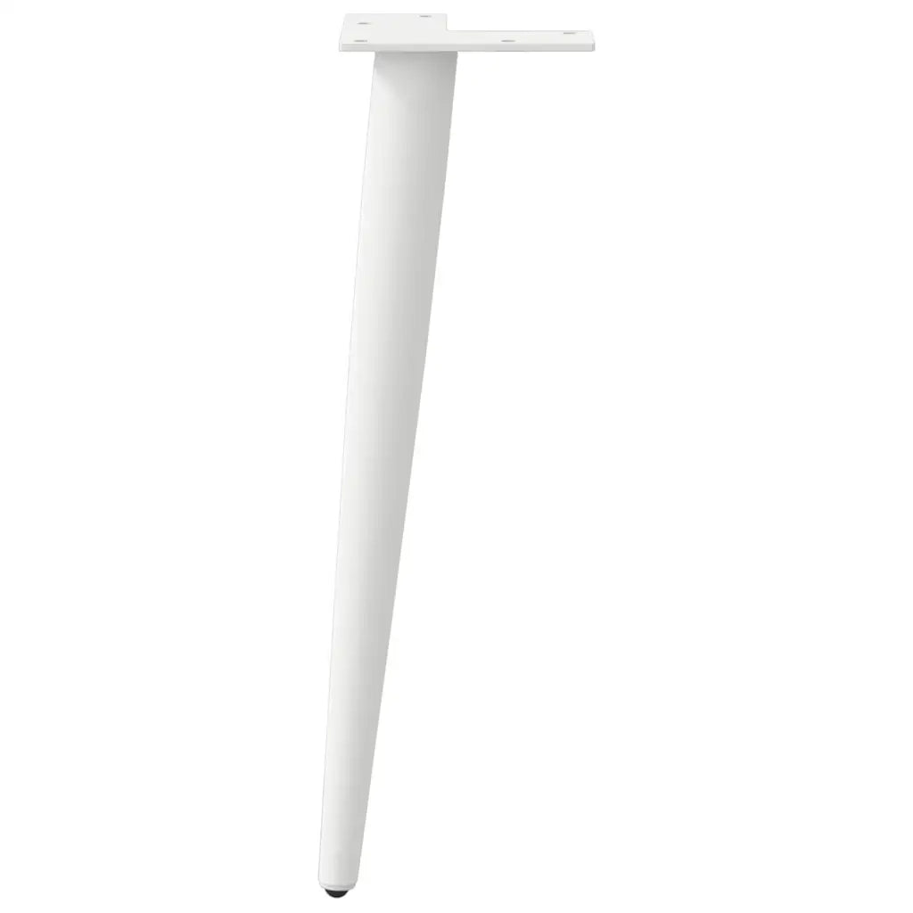 Gambe per Tavolino da Caff¨¨ Forma Conica 4 pz-Set di 4 Gamba per Tavolo Bianco 30-31 cm Acciaio