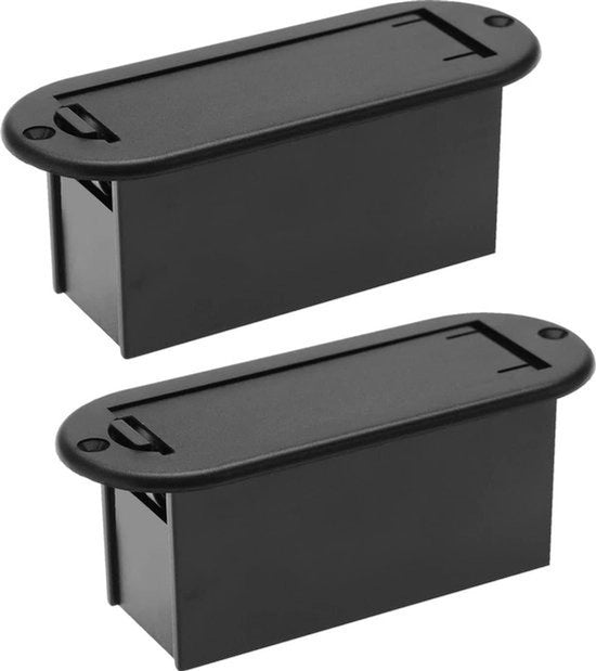 Set di batterie 9V per attivazione pickup chitarra - Scatola per batterie 9-Volt 81x29x30mm Stile B - Accessori chitarra Lavatrice