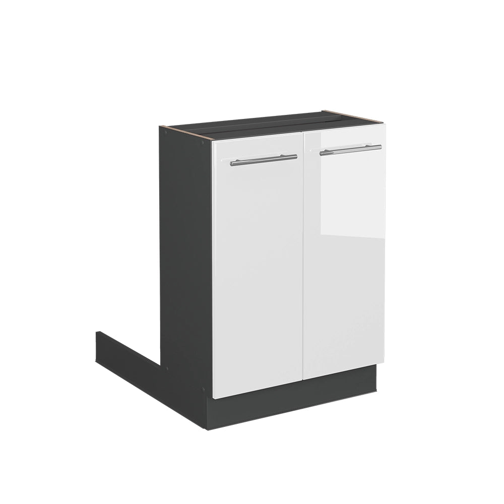 Vicco Isola cucina Bianco lucido 60 cm senza piano di lavoro