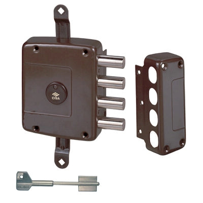 SERRATURA LEGNO APPLICARE 57162 CISA  DM M4 TRIP E.MM 63 SX