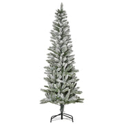 Albero di Natale Artificiale ¨C zephmum ¨C Verde e Bianco ?60x180 cm
