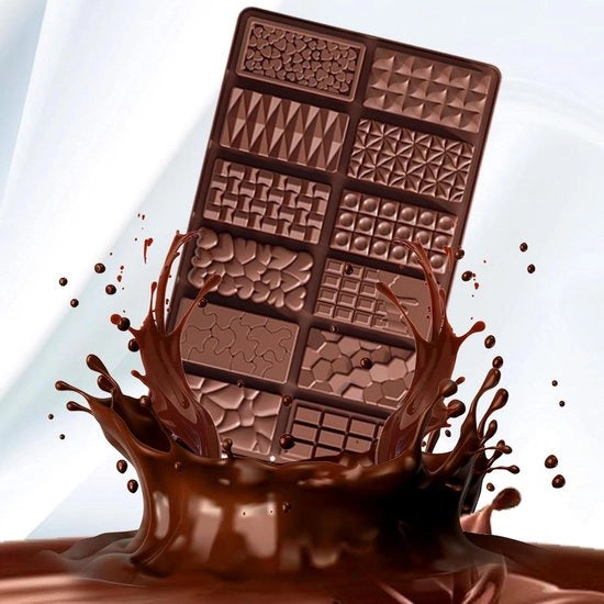 Forma di cioccolato in silicone profonda - 12-in-1 Dubai Design per caramelle e dolcetti