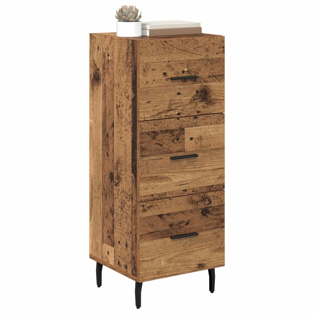 Credenza | Madia | Buffet da pranzo | Armadio da pranzo Legno vecchio 34 x 34,5 x 90 cm Legno multistrato