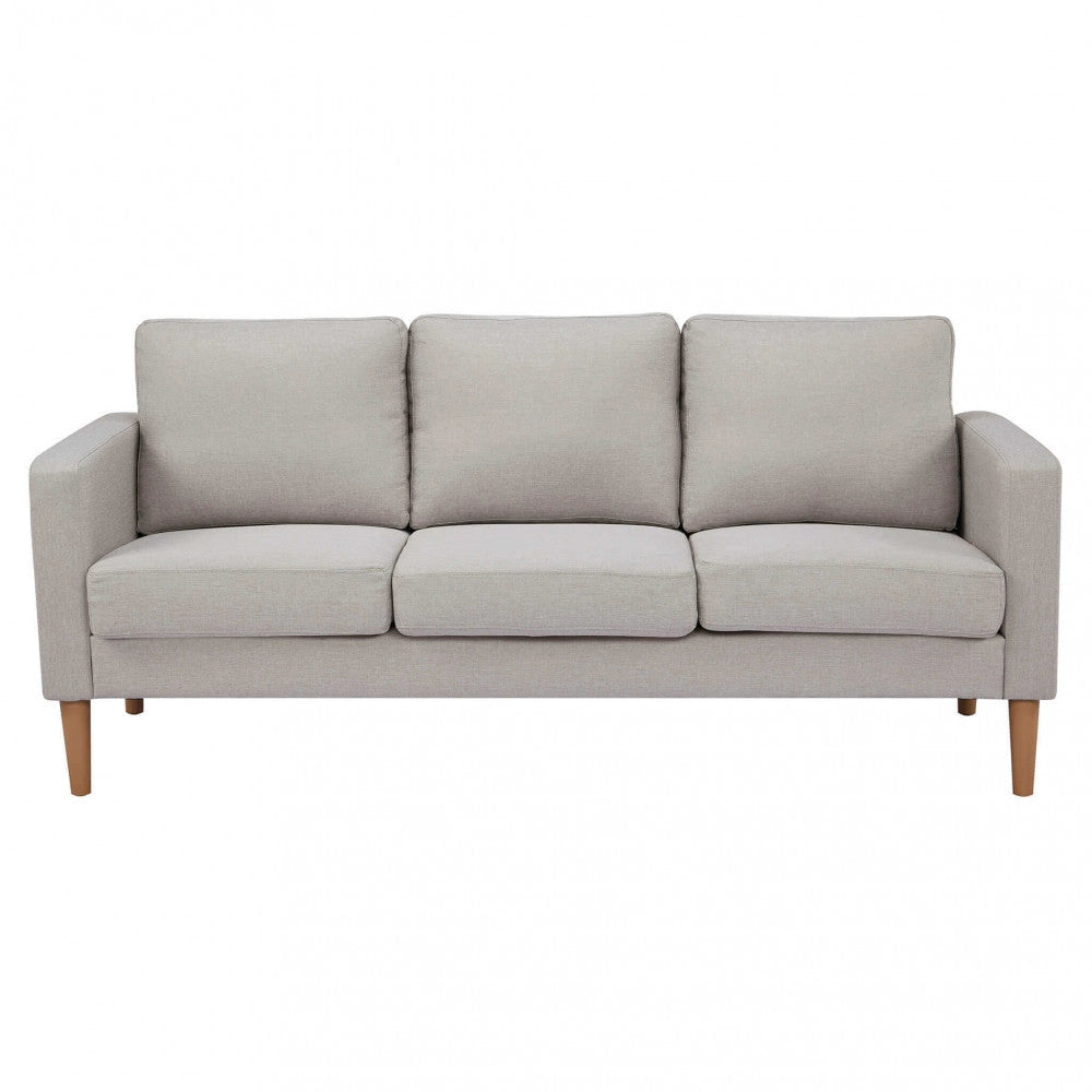 Divano 3 Posti Ramsey 180x73x82 h cm in Tessuto Beige