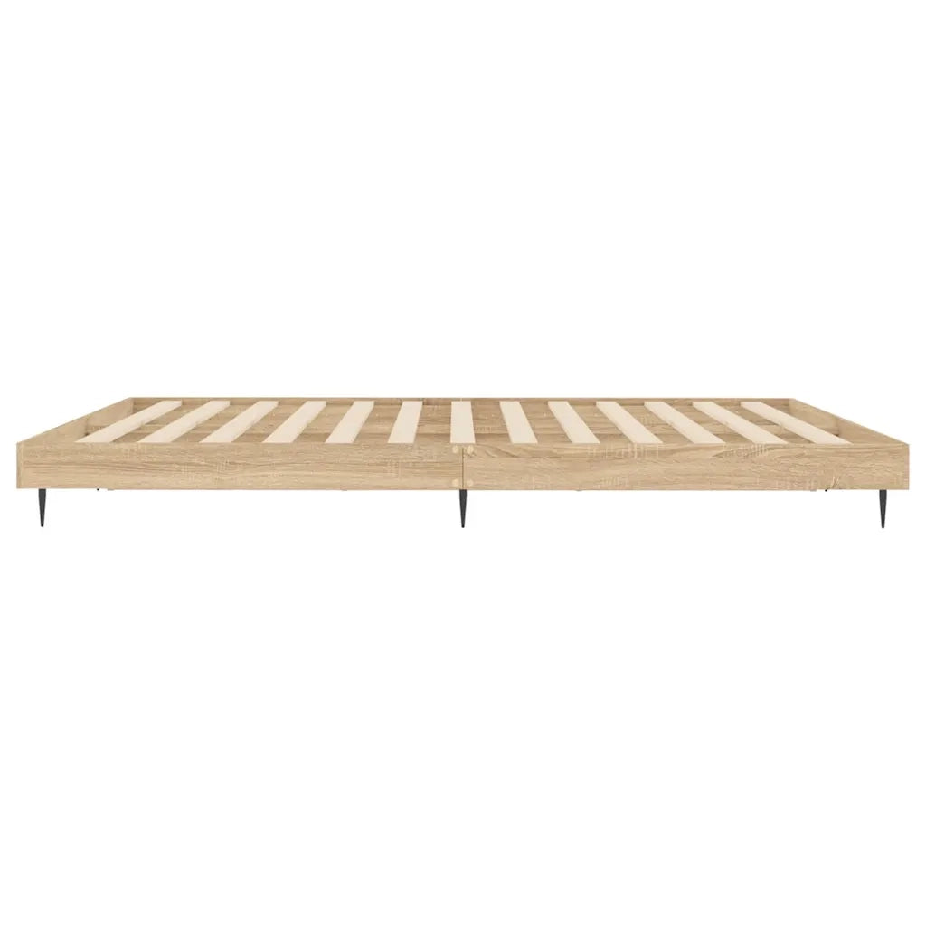 Giroletto senza Materasso Rovere Sonoma 200x200cm in Truciolato
