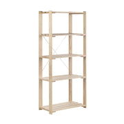SCAFFALE IN PINO NOVA 5 RIP. CM 76,5X38,5X174,5 H- 1,0 pz