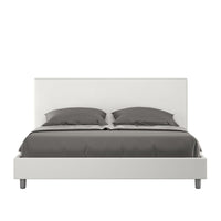 Letto Matrimoniale 160x190 cm con Rete Naspy Bianco