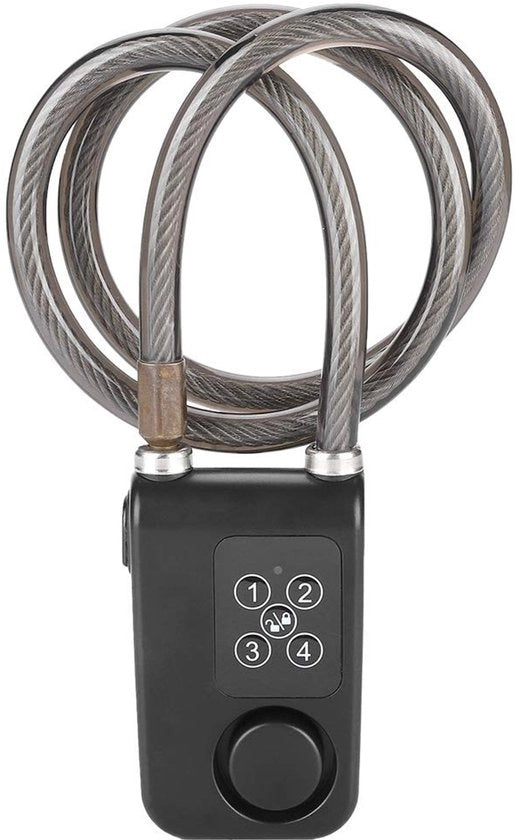 Alarme per Bicicletta - Impermeabile - Sensore di Movimento a Vibrazione - Sicurezza - Adatto per Biciclette e Motocicli - Nero