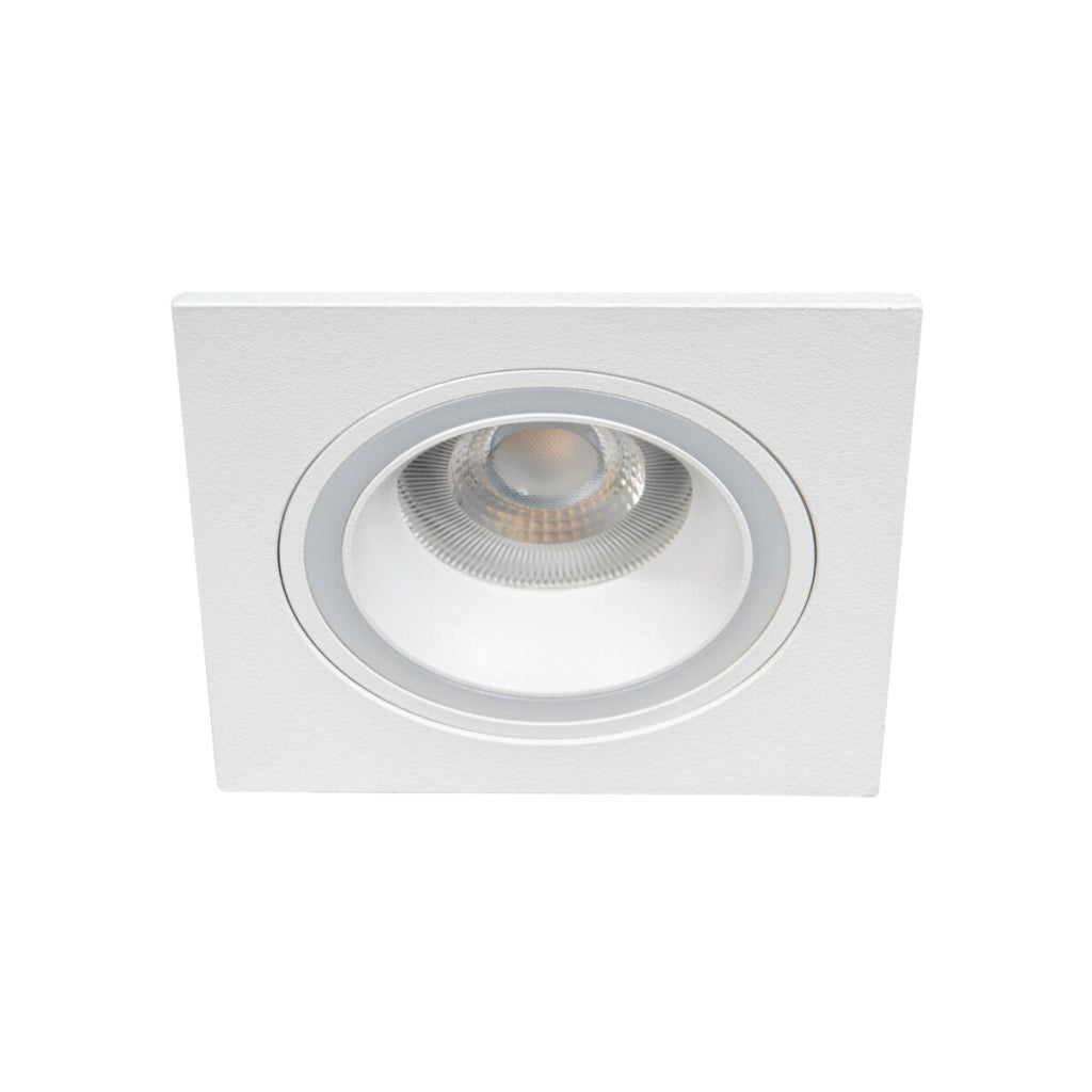 Faretto incasso soffitto quadrato bianco Kanlux Feline GU10