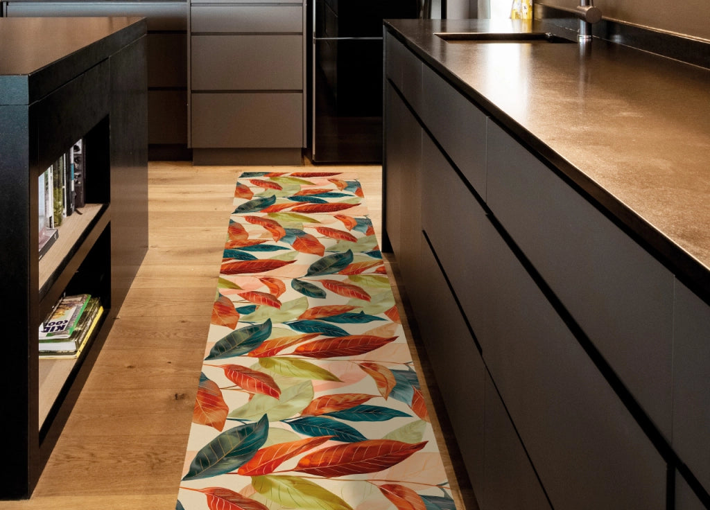 Tappeto Passatoia Cucina Antiscivolo Linea Futura Fronde By Suardi - 52x280 - Fronde