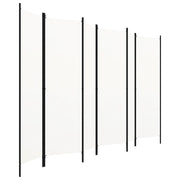 Paravento a 6 Pannelli-Divisorio Bianco 300x180 cm