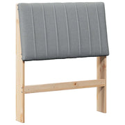 Testiera | Testata imbottita Grigio chiaro 75 cm Pino massello