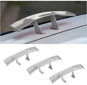 Kit di Spoiler Mini 3PCS - Ala Spoiler Universale - Tessitura in Fibra di Carbonio - Accessori per Auto - Plastica ABS Sostenibile - Dimensione 16,5CM - Spoiler per Auto