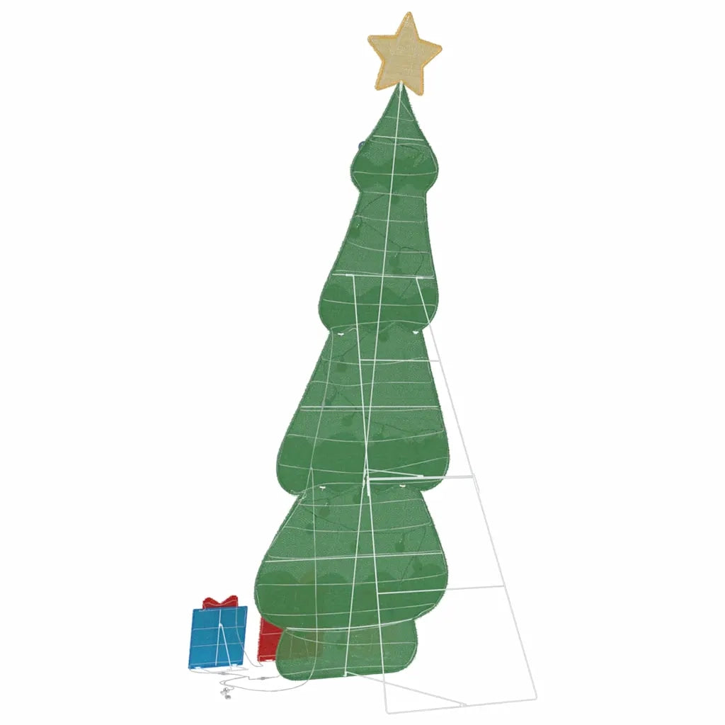 Albero di Natale Illuminato con 3 Scatole Regalo 2D Bianco Caldo