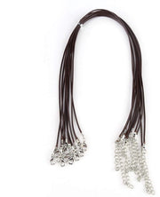 Collana per collo 45 cm - 10 pezzi - Tappo di cera - Fermo di granchio con dito - Regolabile - Leggero e duraturo - Accessorio da gioiello