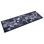 Tappetino da Cucina Lavabile Caffè Blu 60x180 cm 315968