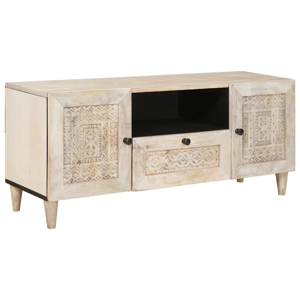 Unità TV con cassetto Bianco 105 x 33 x 46 cm Legno multistrato 4018130
