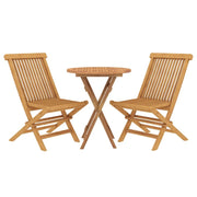 Set da pranzo da giardino per esterni 3 pezzi in legno massello di teak 02_0013601
