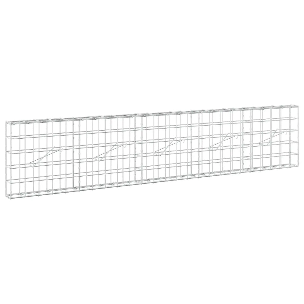Gabione con Filo da 5 mm e Rete da 10x10 cm 250x10x50 cm 3464903
