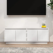 Mobile Porta TV-Mobile per TV-Credenza TV Bianco 110x34x40 cm in Legno Massello di Pino