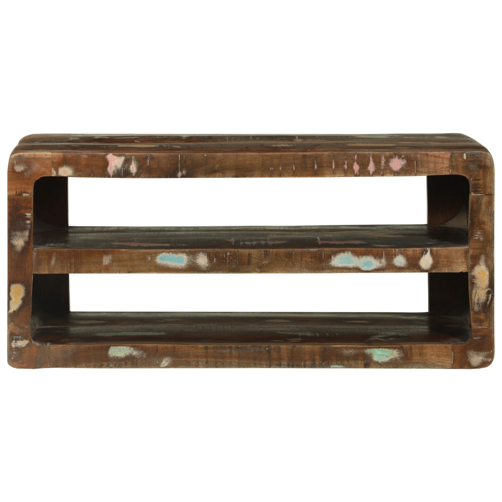 Mobile TV 80x32x36 cm in legno massello riciclato
