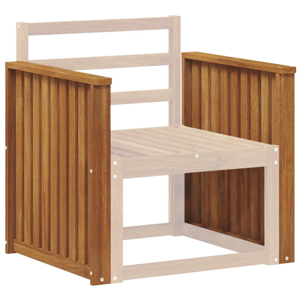 Braccioli 2 pcs Marrone 60 x 6 x 61 cm Legno multistrato 900520