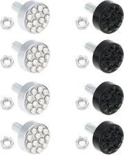Set di viti per protezione contro la furto di targhe con 2 viti - viti diamantate - viti glanzanti - viti resistenti alla ruggine - per fissaggio targhe