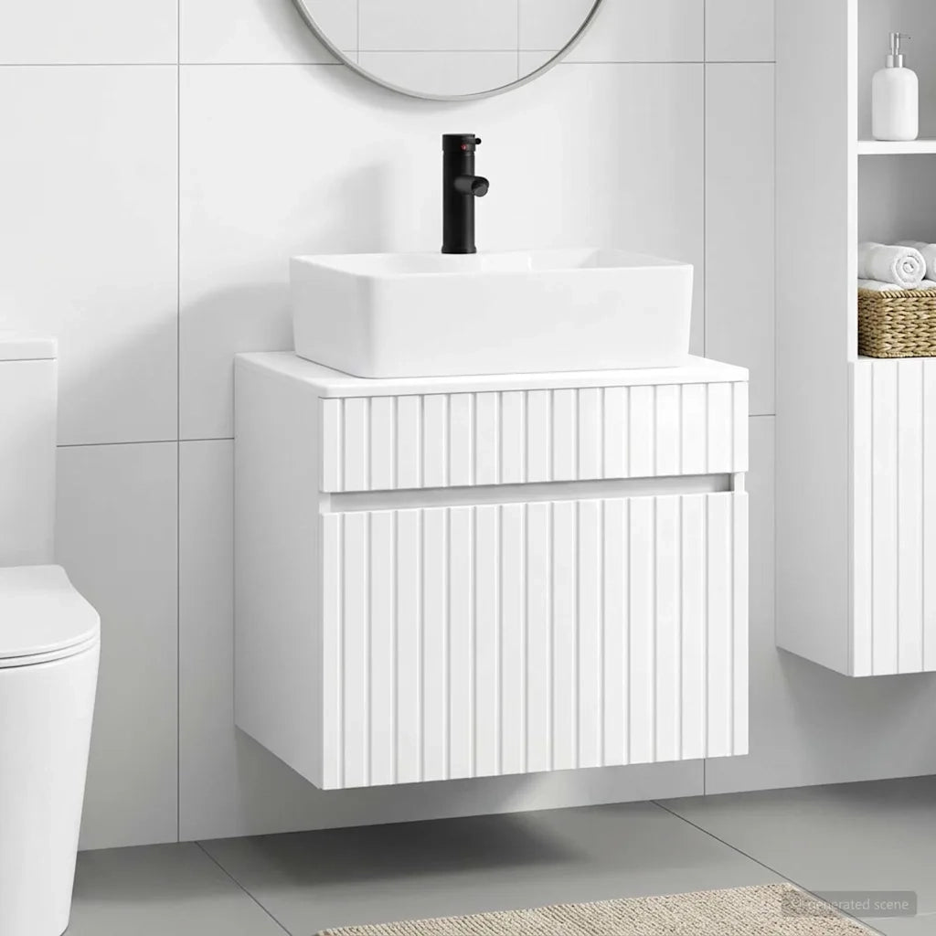 Set di mobili per il bagno Bianco Lucido Legno ingegnerizzato 3404294