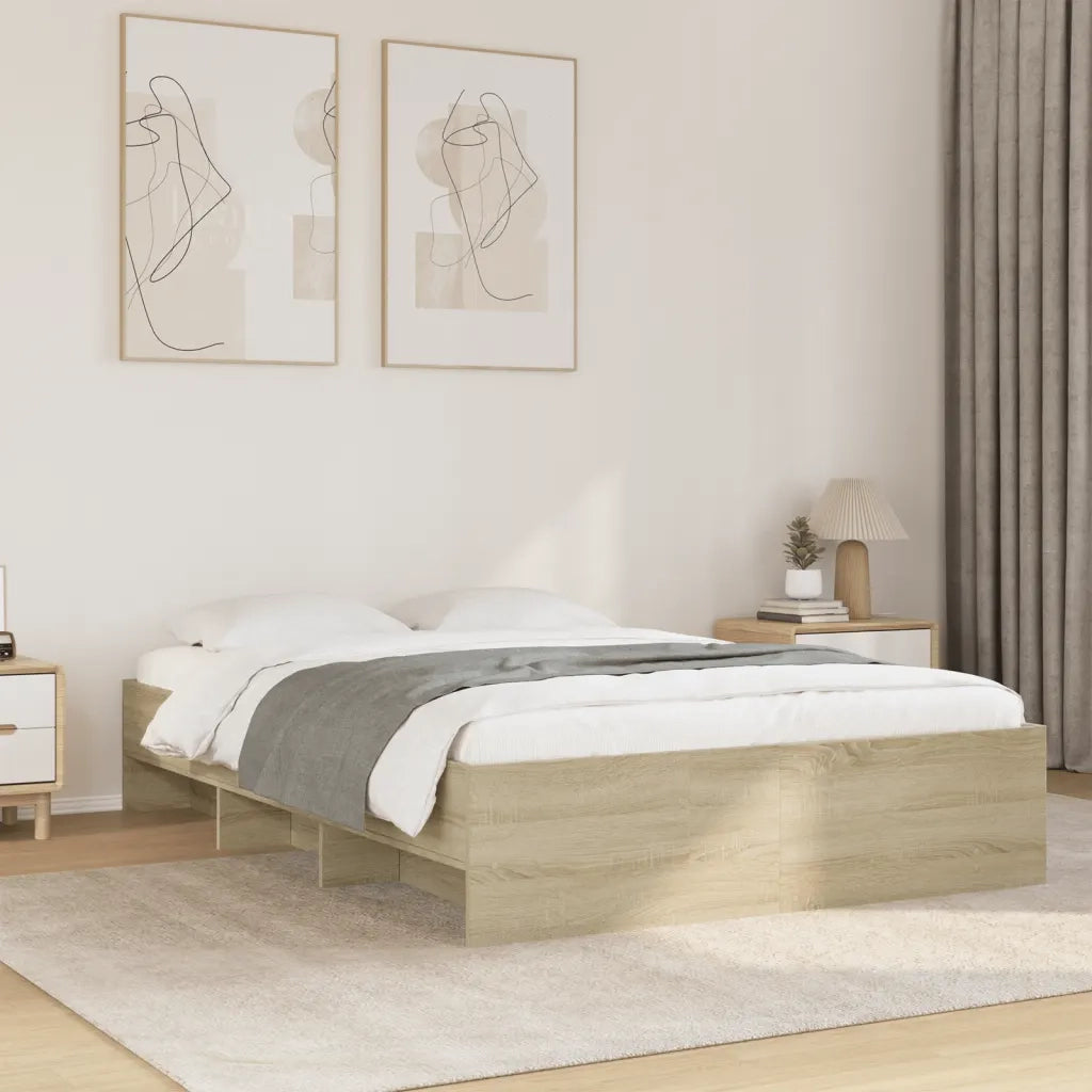 Giroletto senza Materasso Rovere Sonoma 140x190cm in Truciolato 3295683