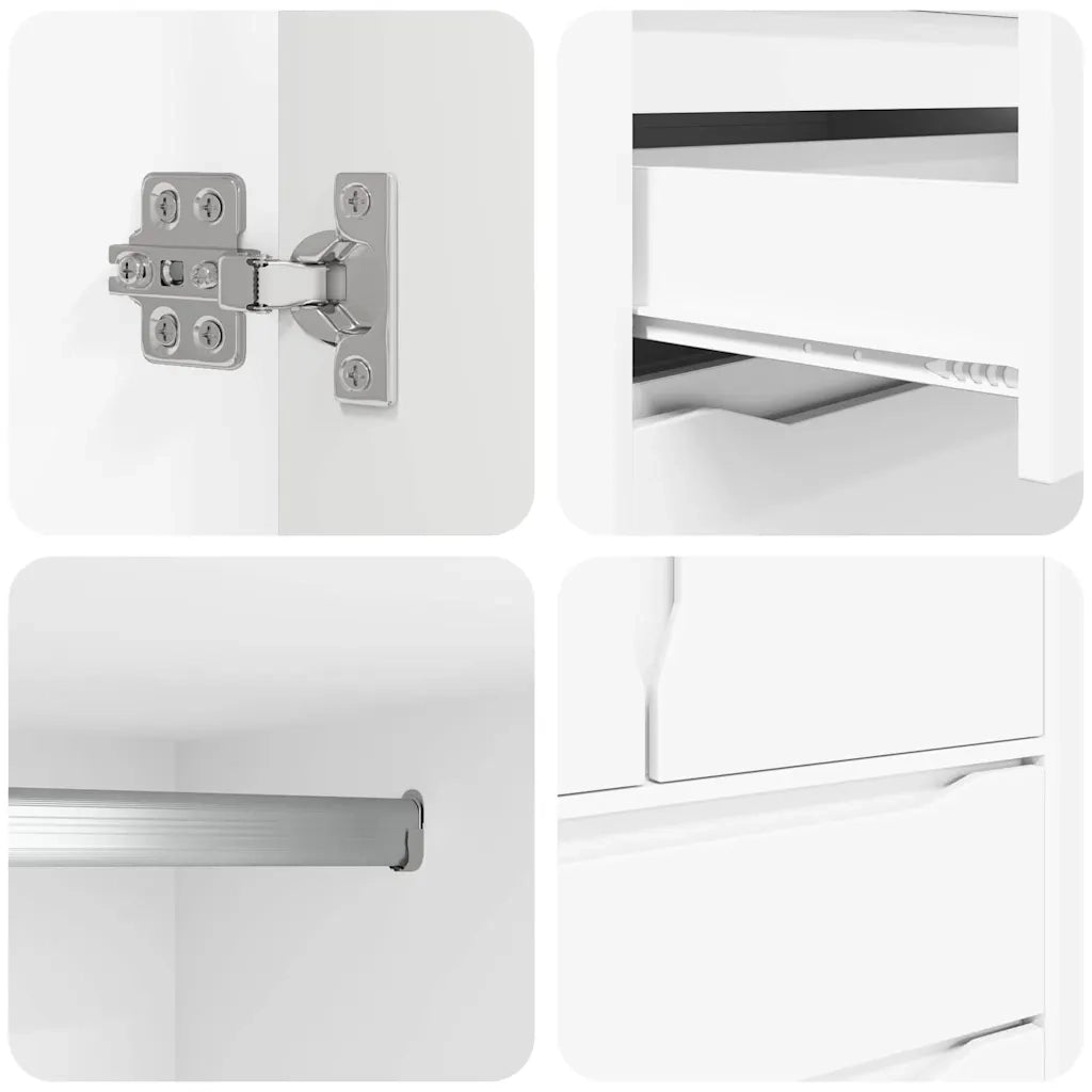 Guardaroba Bianco 79,5 x 49 x 156 cm Legno ingegnerizzato 3406245