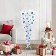 Albero di Natale artificiale Bianco 120 cm PVC e Acciaio 3426695