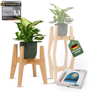 Standarizzato per piante in legno, regolabile e ripiegabile - standarizzato per fiori, banco per fiori, piattaforma per piante, banco per piante in bambù - standarizzato per piante